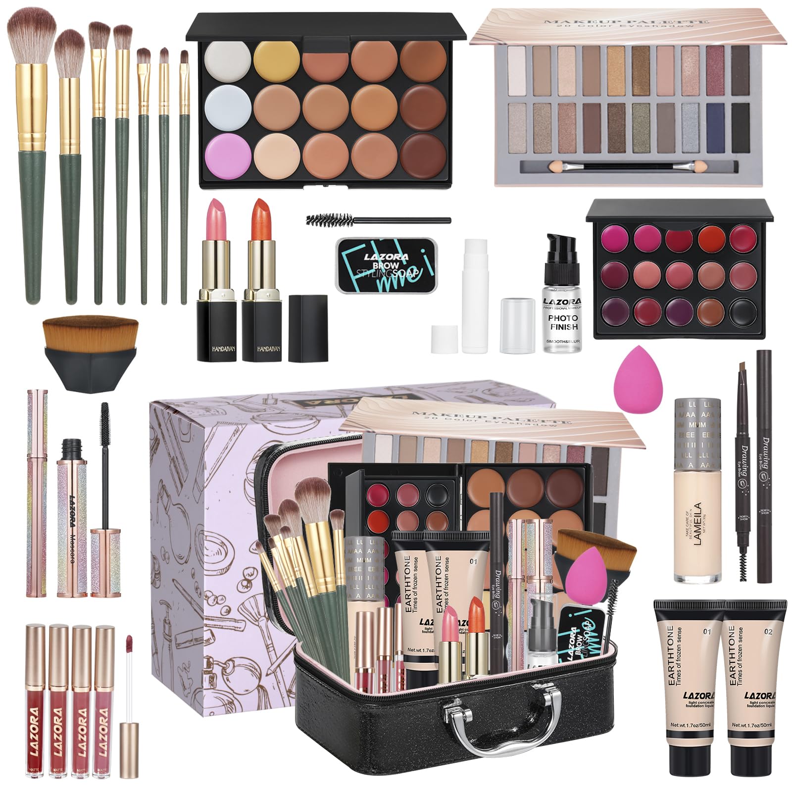 Amazon.com : Makeup Kit Full Multi-Purpose Beauty Set Festive Gift